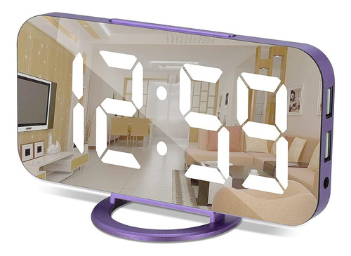 Reloj Despertador Para Dormitorio, Pantalla Grande De 17.7 C