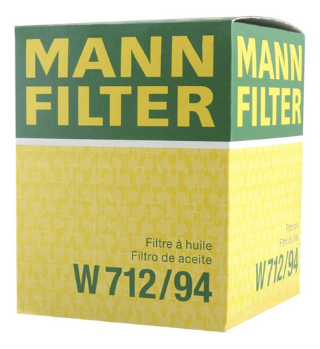Filtro Aceite Mann W712/94 Vw Vento 2014-2020 1.6l