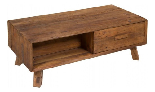 Mesa De Living Central Ratona Madera Maciza Rustica Lcm