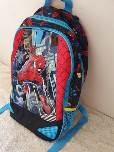 Mochila Disney Store Original Hombre Araña Con Luz