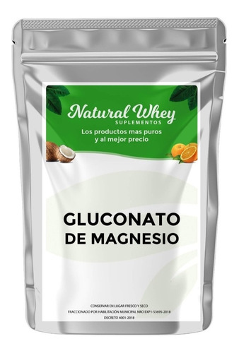 Gluconato De Magnesio Usp 100 Gr Importado De Israel