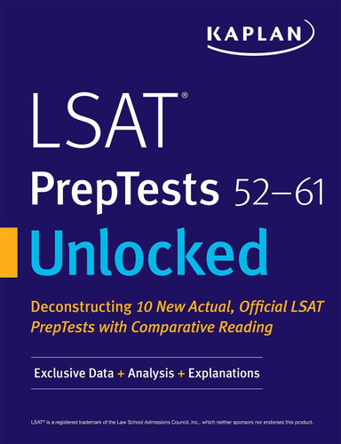 Libro: Lsat Preptests 52-61 Unlocked: Exclusive Data + Analy