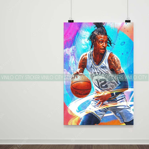 Poster Decorativo Basketball Ja Morant Grizzlies