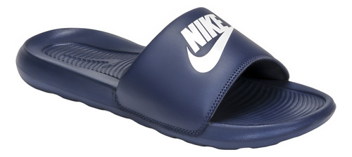 Sandalias Nike Azules Victori One Slide Nueva Original