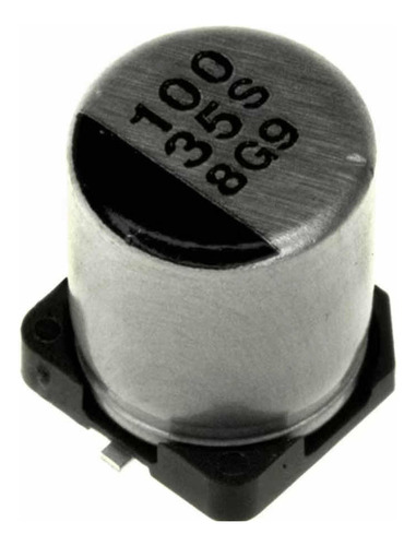 Capacitor Electrolítico Smd 100uf 35v Panasonic X50 Unidades