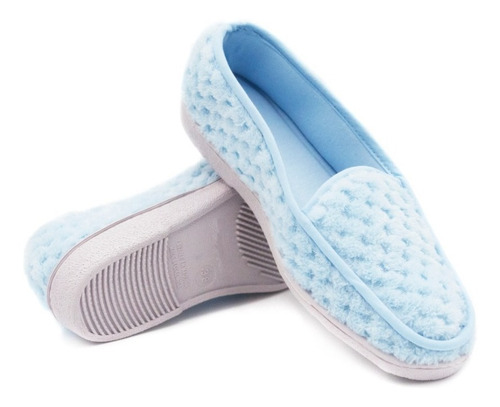 Imagen 4 de 4 de Pantuflas Mujer, Suela Antideslizante, Tipo Mocasín
