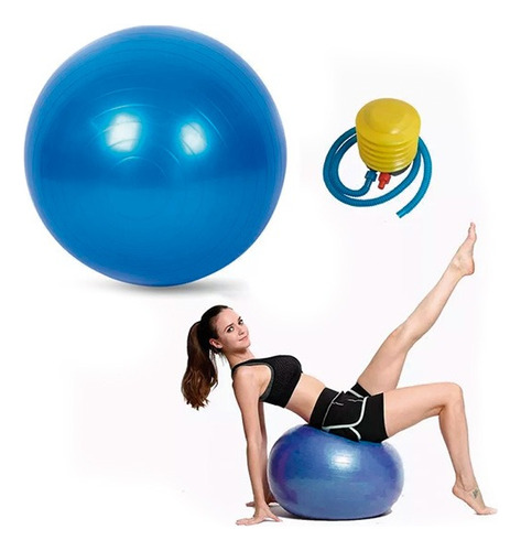 Balon Pelota Pilates Anti Burst  Explosion- 65 Cm + Inflador