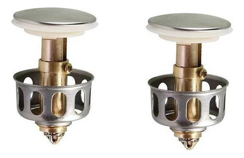 2 Tapones Con Filtro De Drenaje Sink Rebound