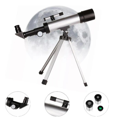 Telescópio Astronômico Luneta Lunar Observação F36050 50mm