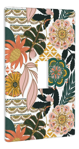 Cubierta De Interruptor Floral Bohemio 1 Banda Mmg