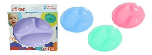 Set X2 Platos Bebes Comida Infantil Plato