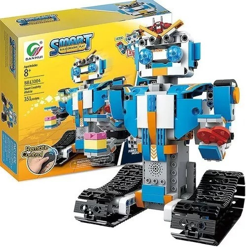 Robô Movido Controle Remoto, Kit Robótica Montagem 351pcs