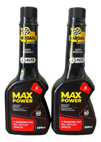 Kit 3 Un. Max Power Aditivo Bardahl Aumento De Performance