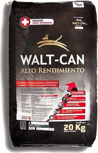 Alimento Walt-Can Alto Rendimiento para perro adulto en bolsa de 20 kg
