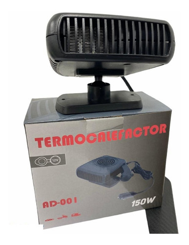 Imagen 2 de 7 de Calefactor Para Auto 12v Ventilador De Auto 150w Encendedor
