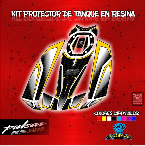 Calcomanias Protector De Tanque Pulsar Rc 200