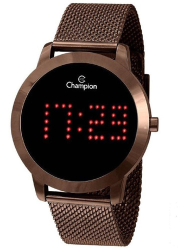 Relógio Champion Digital Led Dourado Feminino Ch40017r