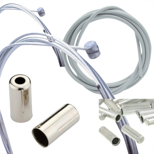 Kit Cabos 3mts Conduites Branco Teflon Para Freio Traseiro