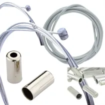 Comprar Kit Cabos 3mts Conduites Branco Teflon Para Freio Traseiro