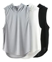 Comprar Set X3 Remeras Musculosas C\u002Fcapucha Training Fitness El Rey