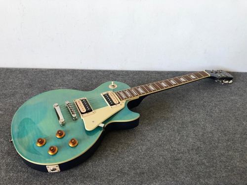 Guitarra Epiphone Les Paul Traditional Pro Plus 3 Con Case Diestro Ocean Blue Pau Ferro (Usado)