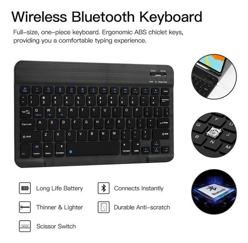 Funda Con Teclado For Samsung Galaxy Tab A8 10.5 Sm-x205/200