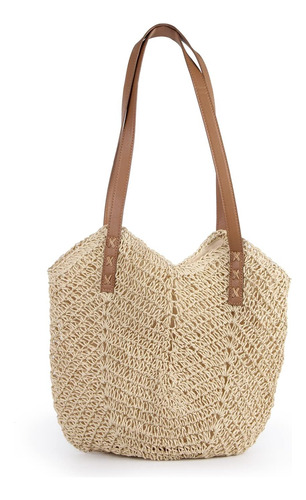 Oweisong, Bolso De Playa De Paja Para Mujer, Bolso Grande De