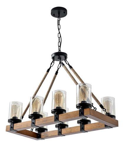 Lampara De Arana De 8 Luces Para Isla De Cocina, Candelabros