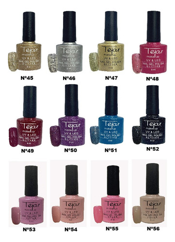Esmaltes Semipermanente Uv/led Tejar X 24