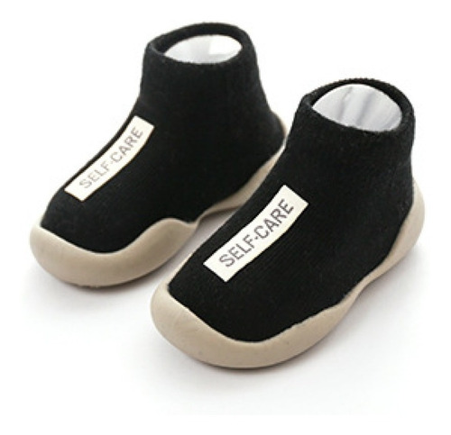 Primeros Zapato/botín Bebe Tipo Media Zuela En Goma Suave