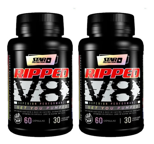 2 Ripped V8 Quemador Grasas Star Nutrition Plan 2 Meses