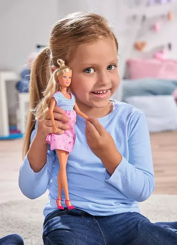 Boneca Steffi Love Grávida C/ Bebê Surpresa Estilo Barbie