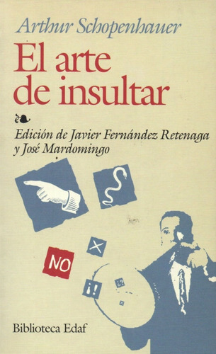 Libro: El Arte De Insultar / Arthur Schopenhauer