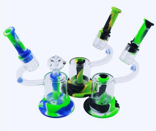 Imagen 5 de 8 de Pipa De Agua Vidrio Silicone Bong