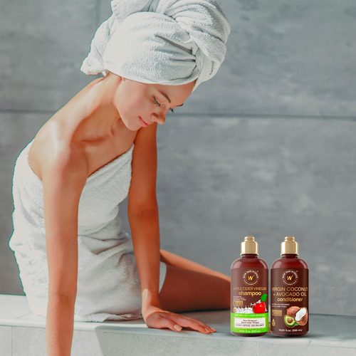 Conjunto De Shampoo E Condicionador De Vinagre Wow Skin Scie