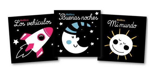 ** 3 Mini Libros Primeras Palabras ** Vehiculos Mi Mundo  