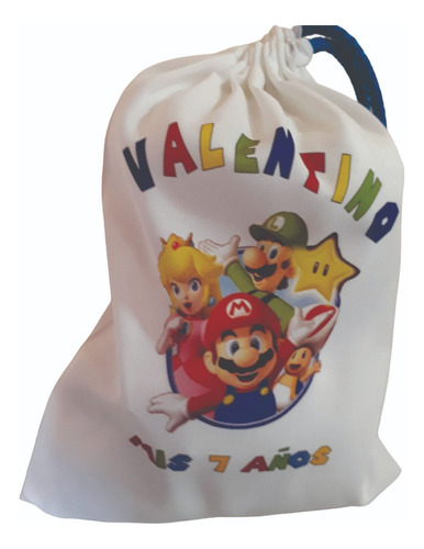 Super Mario Bolsitas Souvenirs 15cmx20cm 30u