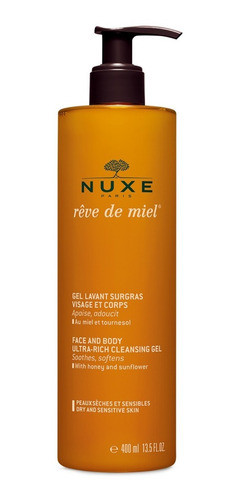 Imagen 1 de 4 de Nuxe - Reve De Miel - Gel Limpiador Rostro Y Cuerpo 400 Ml