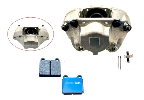 Kit 1 Caliper Balatas Vw Combi 1.6 1.8 72-04 Derecho