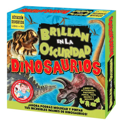 Libro Dinosaurios  Brillan En La Oscuridad