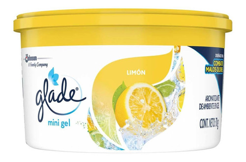 Aromatizante En Gel Glade Mini Limón 70g
