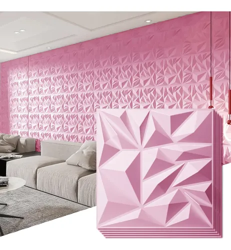 Paneles Decorativo 3d Pvc Para Pared 12 Piezas 50 X 50cm,3m2 | Envío gratis