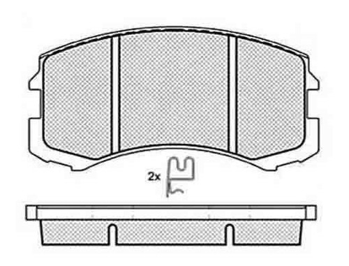 Pastilla De Freno Mitsubishi Lancer Clx 02/ Delantera