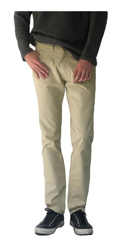 Pantalon Slim De Gabardina- Corte Jean - Colores - B A Jeans