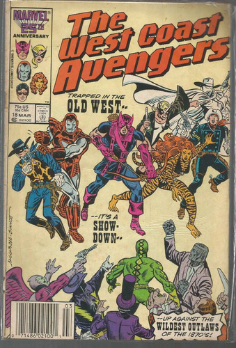 The West Coast Avengers Nº 18 - Marvel - Bonellihq Cx177a