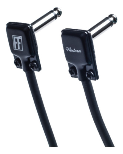 Pack X3 Cable Interpedal Flat Face Angulado 15cm Western