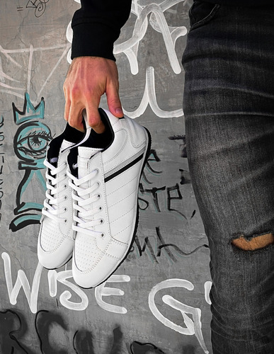 Zapatillas De Cuero Hombre Casual Urbanas Libertarios
