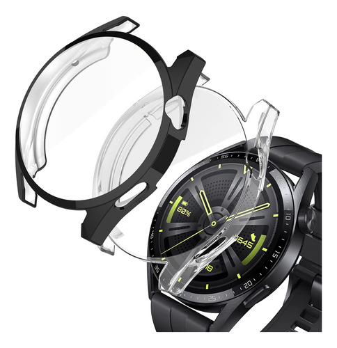 2 Funda Protectora Tpu Para Huawei Watch Gt3 Marco Pantalla