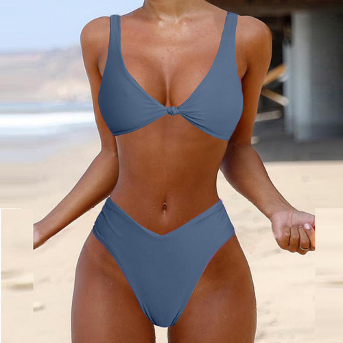 Trajes De Baño Transpirables Para Mujer De 2 Piezas Con Esta
