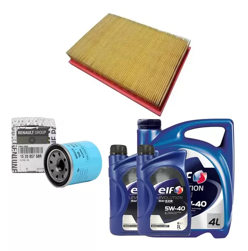 Kit Filtros 6l Aceite Elf 5w40 Renault Koleos 2tr 2.5 16v